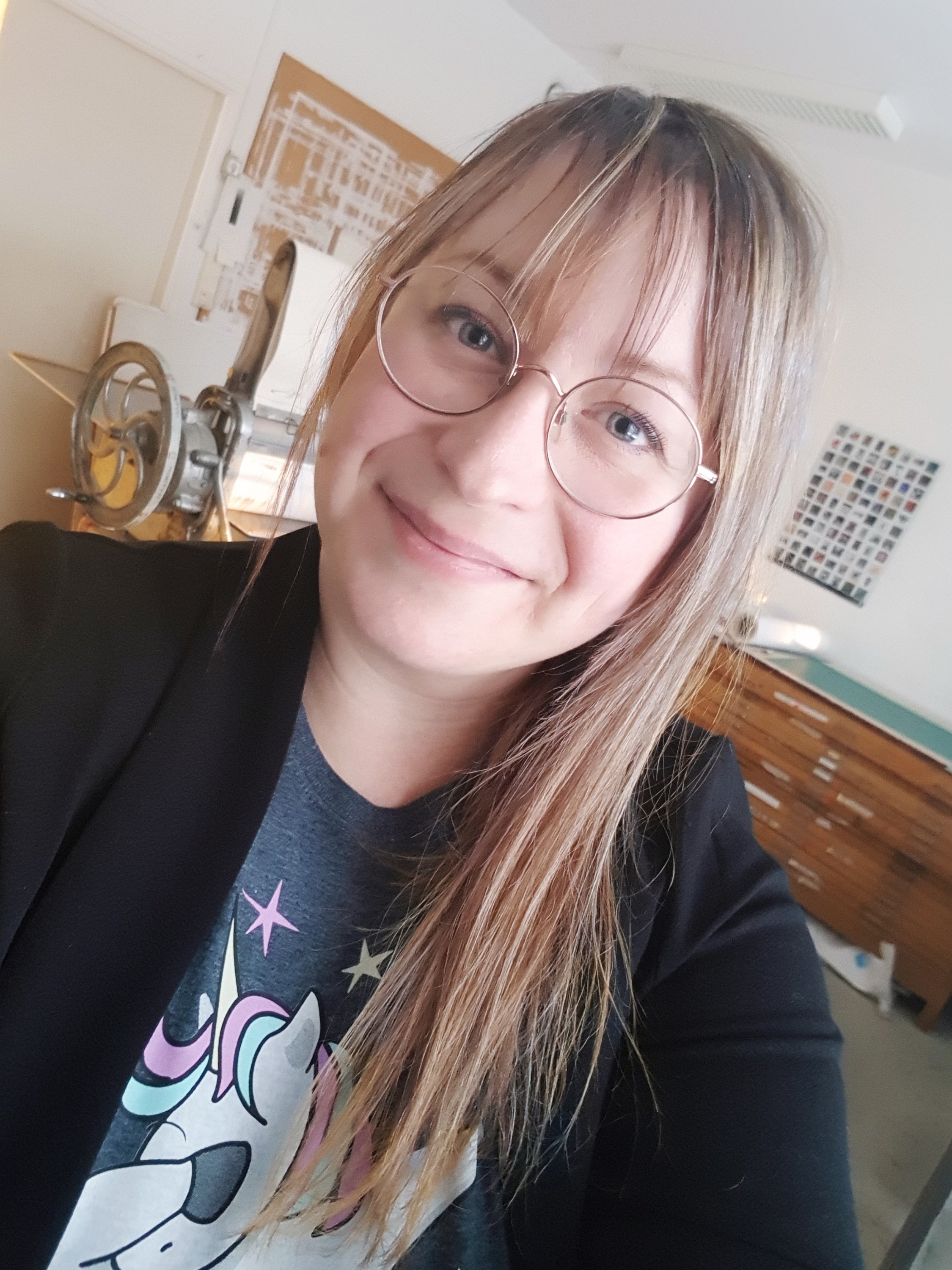 Anna Isabella Sandberg i Grafikverkstaden
